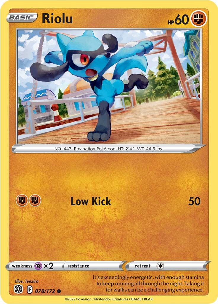 Riolu (078/172) [Sword & Shield: Brilliant Stars] | Mega City Incorporated