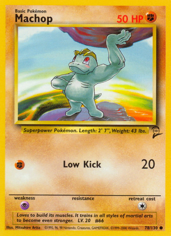 Machop (78/130) [Base Set 2] | Mega City Incorporated