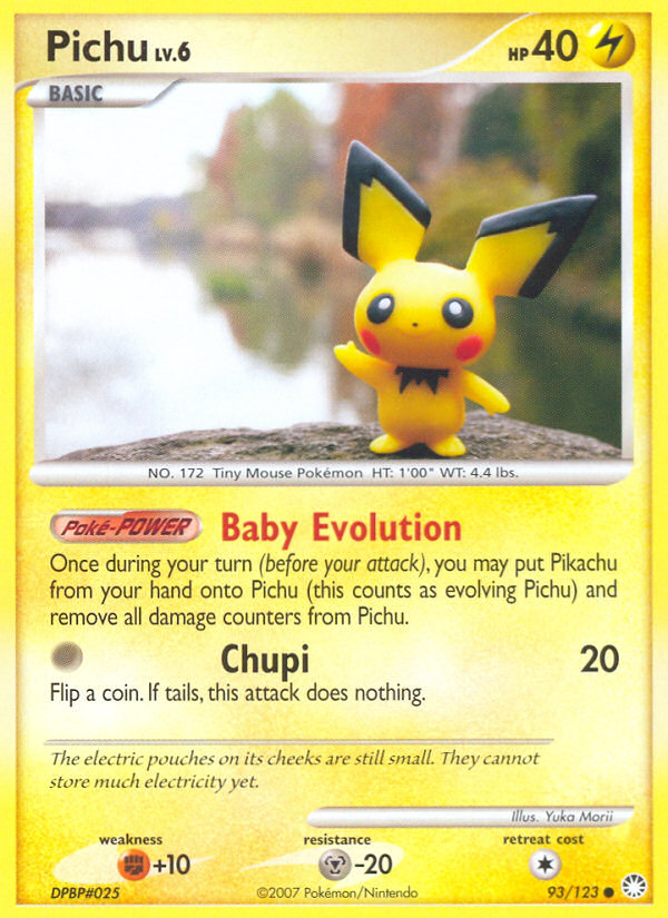 Pichu (93/123) [Diamond & Pearl: Mysterious Treasures] | Mega City Incorporated