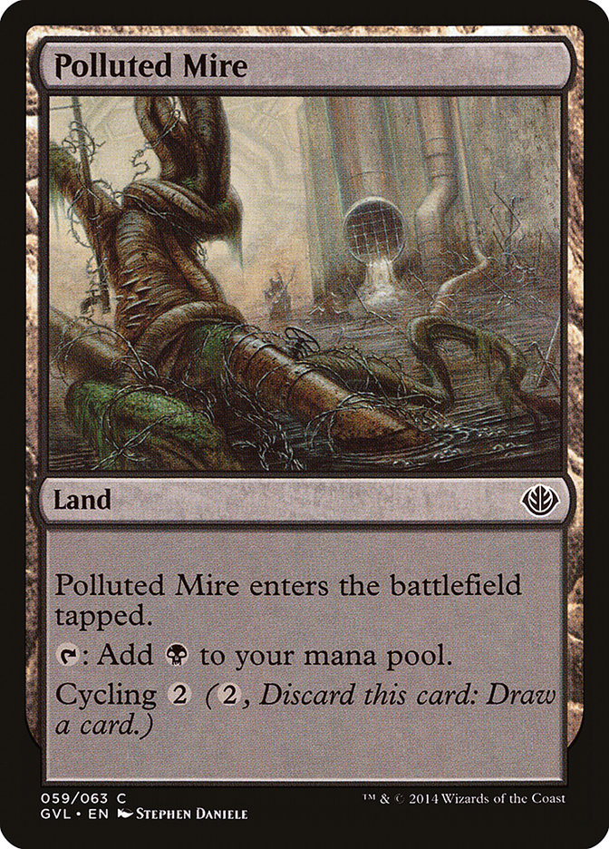 Polluted Mire (Garruk vs. Liliana) [Duel Decks Anthology] | Mega City Incorporated