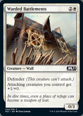 Warded Battlements [Core Set 2021] | Mega City Incorporated