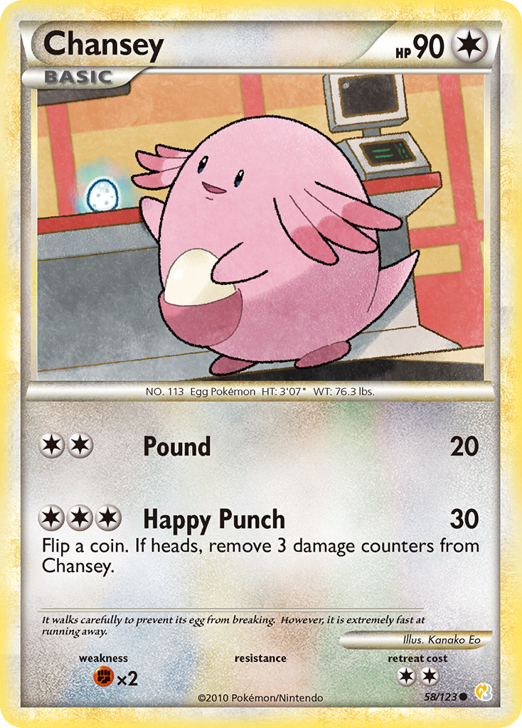 Chansey (58/123) [HeartGold & SoulSilver: Base Set] | Mega City Incorporated