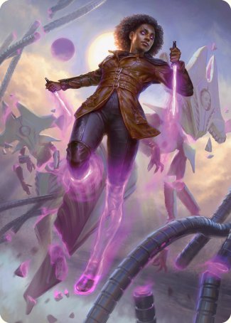 Kaya, Intangible Slayer Art Card [Phyrexia: All Will Be One Art Series] | Mega City Incorporated