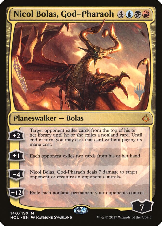 Nicol Bolas, God-Pharaoh (Promo Pack) [Hour of Devastation Promos] | Mega City Incorporated