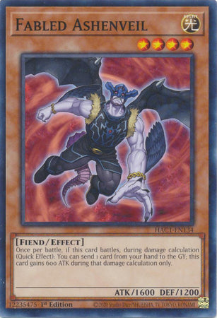 Fabled Ashenveil (Duel Terminal) [HAC1-EN134] Common | Mega City Incorporated