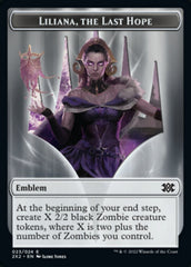 Liliana, the Last Hope Emblem // Spirit Double-sided Token [Double Masters 2022 Tokens] | Mega City Incorporated