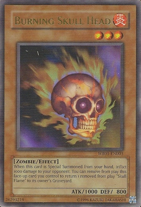 Burning Skull Head [WB01-EN003] Super Rare | Mega City Incorporated