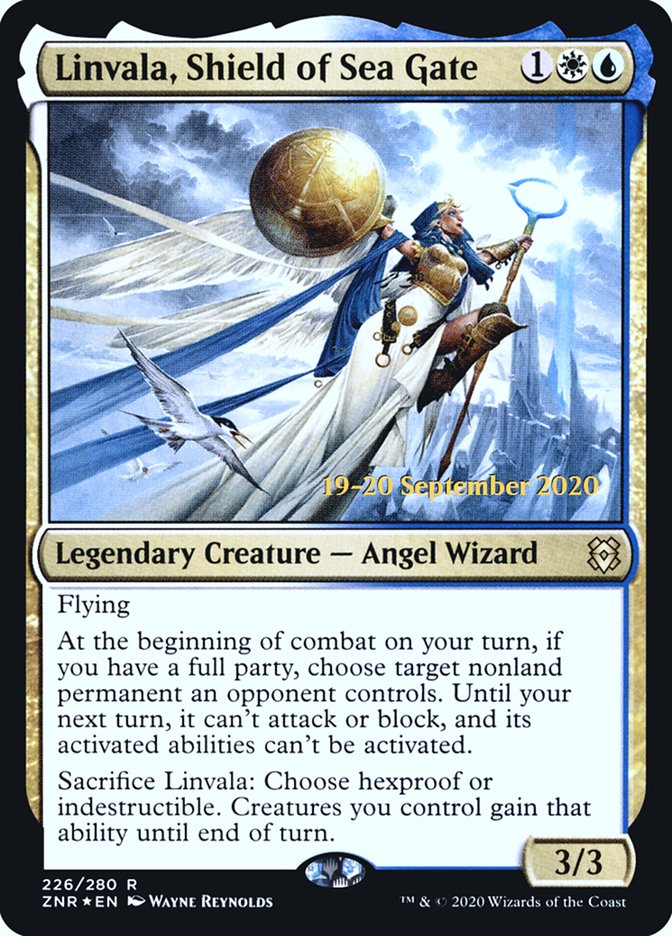 Linvala, Shield of Sea Gate  [Zendikar Rising Prerelease Promos] | Mega City Incorporated