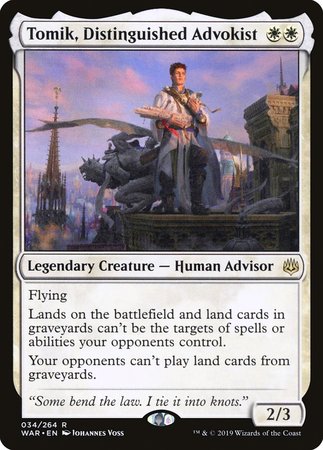 Tomik, Distinguished Advokist [War of the Spark] | Mega City Incorporated
