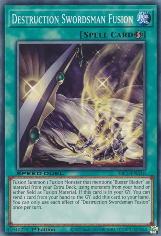 Destruction Swordsman Fusion [SBC1-ENA16] Common | Mega City Incorporated