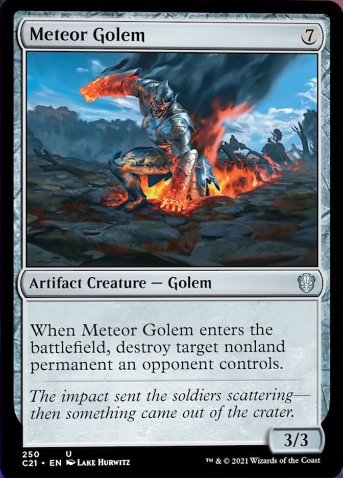 Meteor Golem [Commander 2021] | Mega City Incorporated