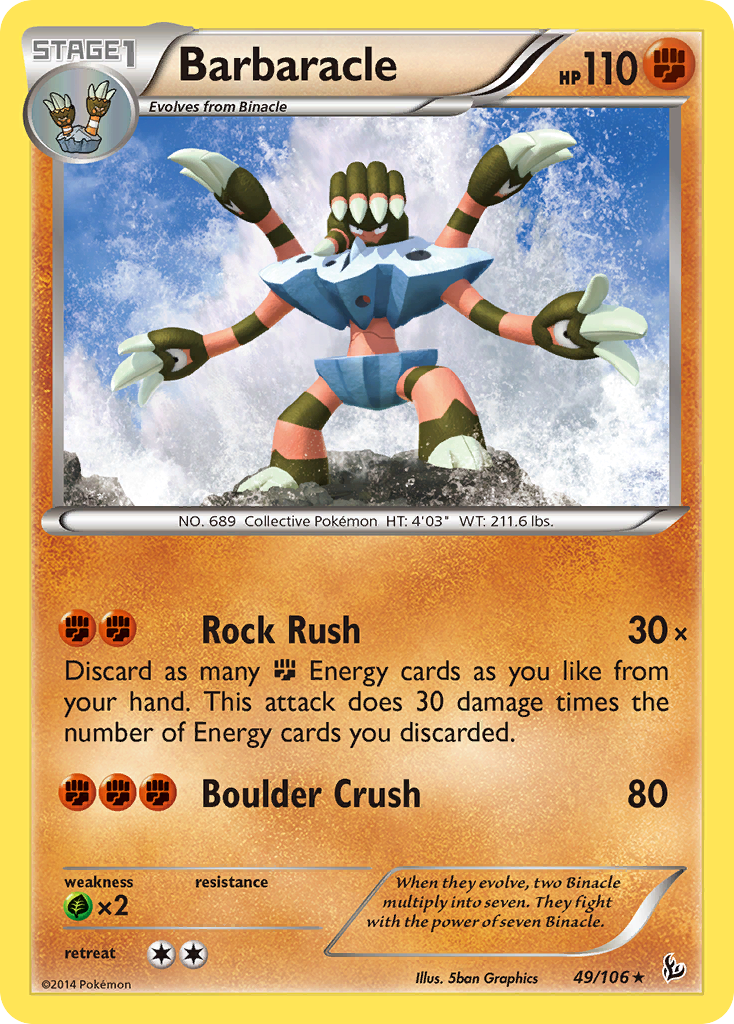 Barbaracle (49/106) [XY: Flashfire] | Mega City Incorporated