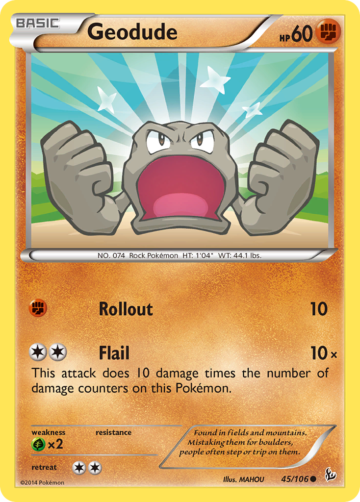 Geodude (45/106) [XY: Flashfire] | Mega City Incorporated