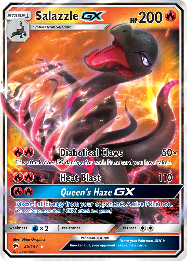 Salazzle GX (25/147) [Sun & Moon: Burning Shadows] | Mega City Incorporated