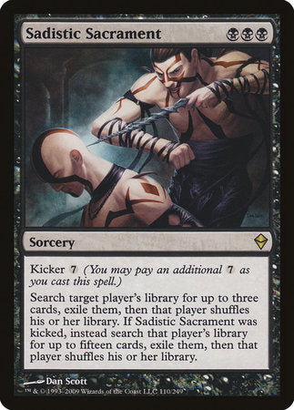 Sadistic Sacrament [Zendikar] | Mega City Incorporated