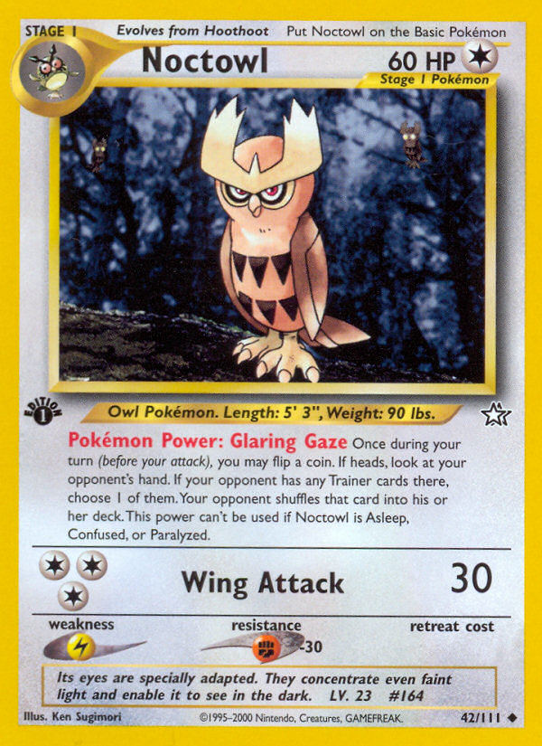 Noctowl (42/111) [Neo Genesis 1st Edition] | Mega City Incorporated