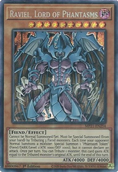 Raviel, Lord of Phantasms [MP21-EN254] Prismatic Secret Rare | Mega City Incorporated