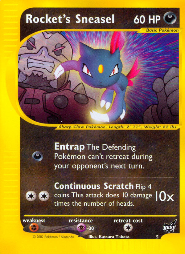 Rocket's Sneasel (5) [Best of Promos] | Mega City Incorporated