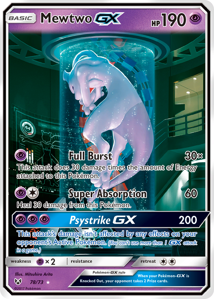 Mewtwo GX (78/73) [Sun & Moon: Shining Legends] | Mega City Incorporated