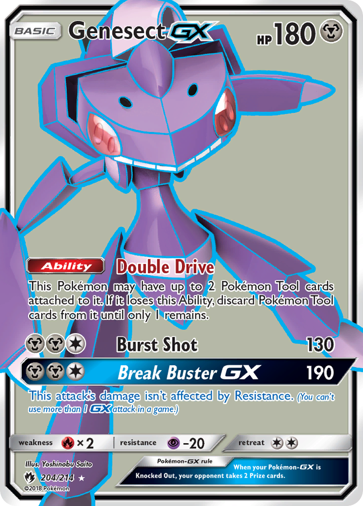 Genesect GX (204/214) [Sun & Moon: Lost Thunder] | Mega City Incorporated