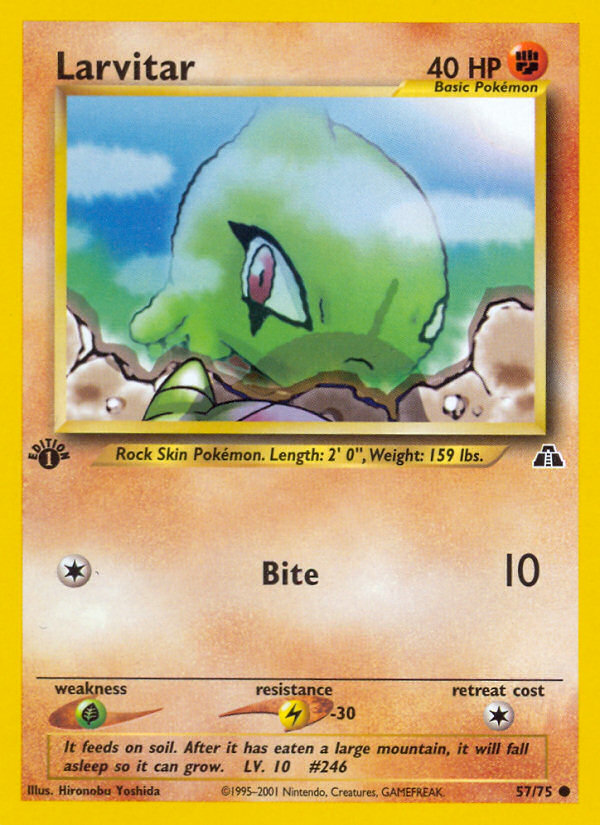 Larvitar (57/75) [Neo Discovery 1st Edition] | Mega City Incorporated