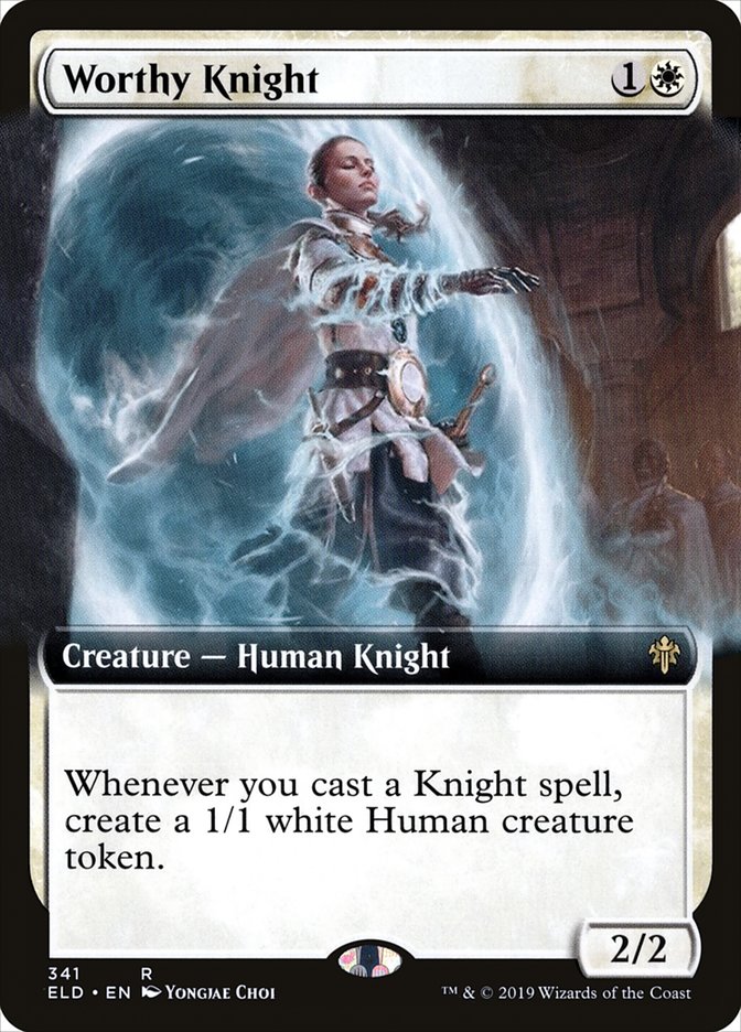 Worthy Knight (Extended Art) [Throne of Eldraine] | Mega City Incorporated