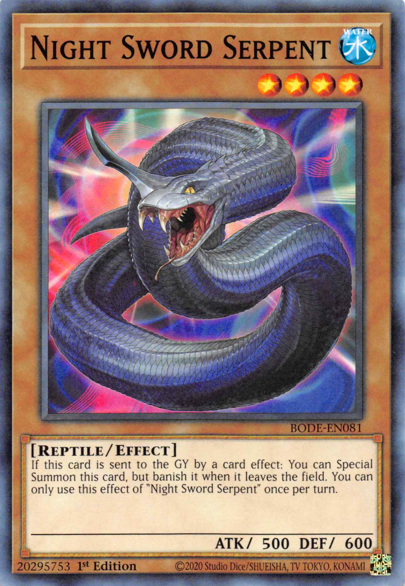 Night Sword Serpent [BODE-EN081] Common | Mega City Incorporated