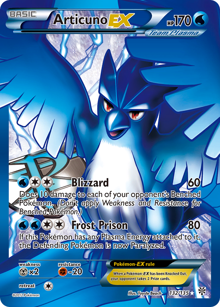 Articuno EX (132/135) [Black & White: Plasma Storm] | Mega City Incorporated