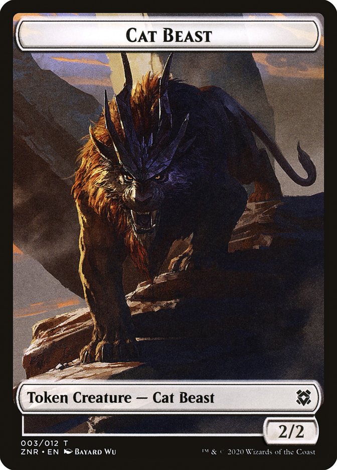 Cat Beast Token [Zendikar Rising] | Mega City Incorporated