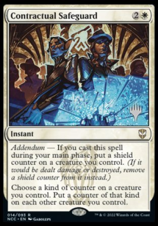 Contractual Safeguard (Promo Pack) [Streets of New Capenna Commander Promos] | Mega City Incorporated