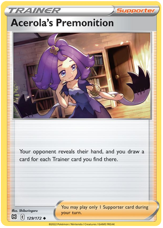 Acerola's Premonition (129/172) [Sword & Shield: Brilliant Stars] | Mega City Incorporated