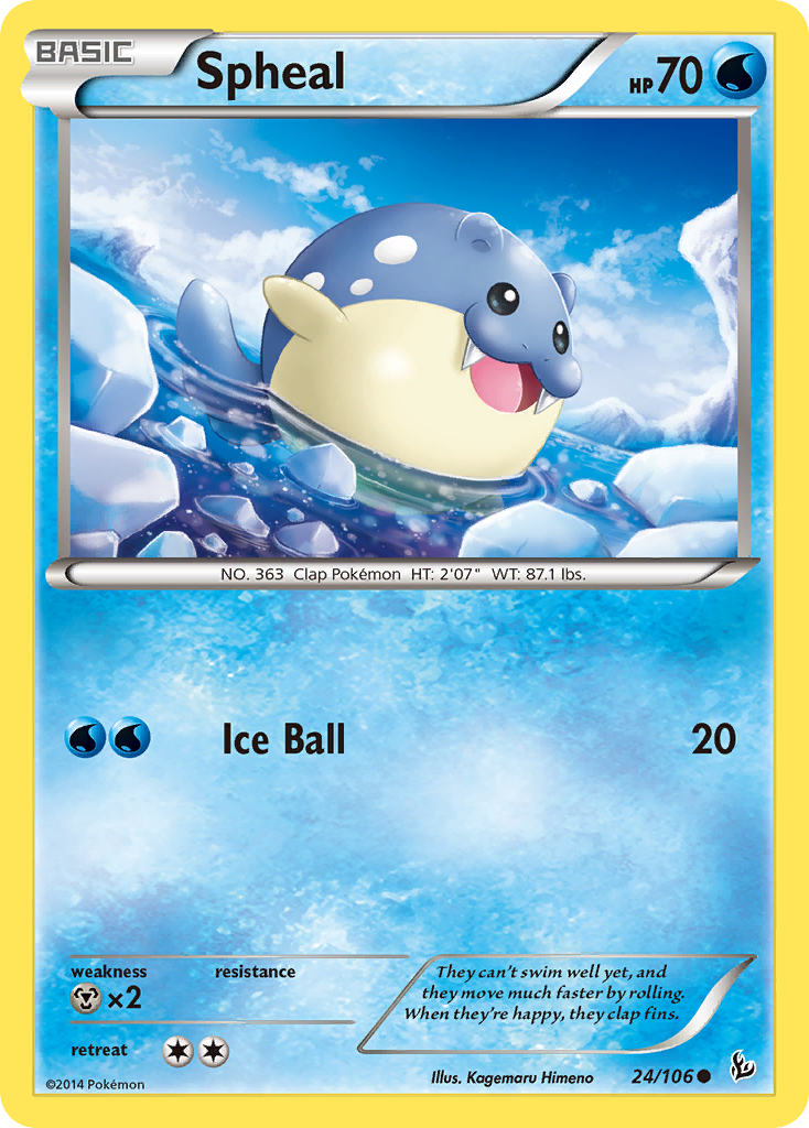 Spheal (24/106) [XY: Flashfire] | Mega City Incorporated