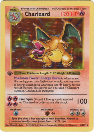 Charizard (4/102) (Shadowless) [Base Set 1st Edition] | Mega City Incorporated