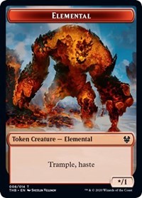 Elemental // Satyr Double-sided Token [Theros Beyond Death Tokens] | Mega City Incorporated