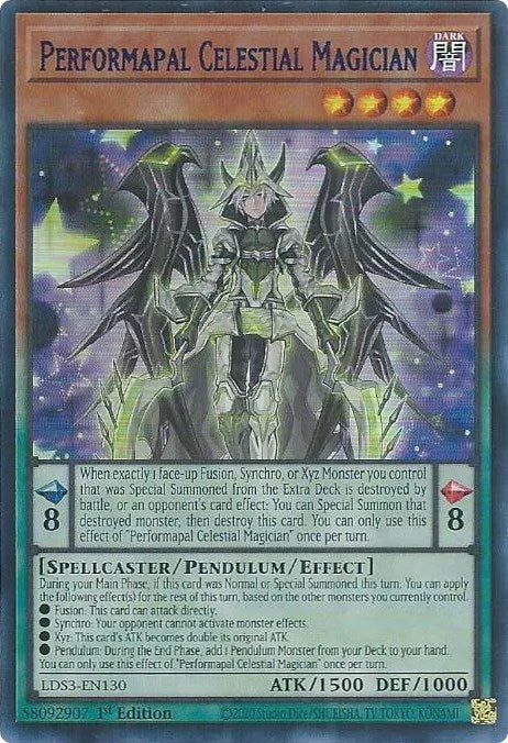 Performapal Celestial Magician (Blue) [LDS3-EN130] Ultra Rare | Mega City Incorporated