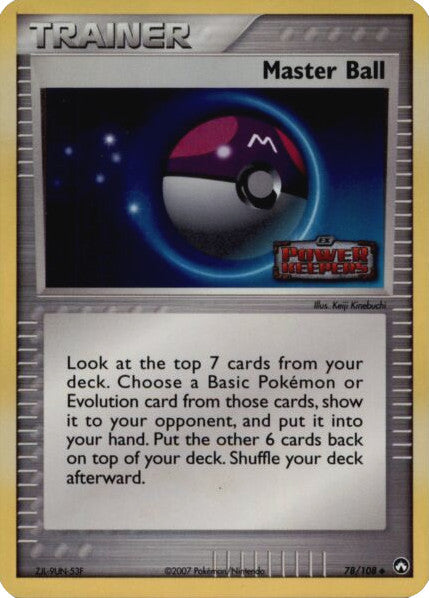 Master Ball (78/108) (Stamped) [EX: Power Keepers] | Mega City Incorporated