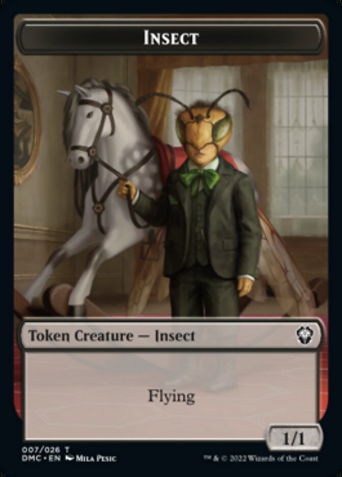 Soldier // Insect Double-sided Token [Dominaria United Tokens] | Mega City Incorporated