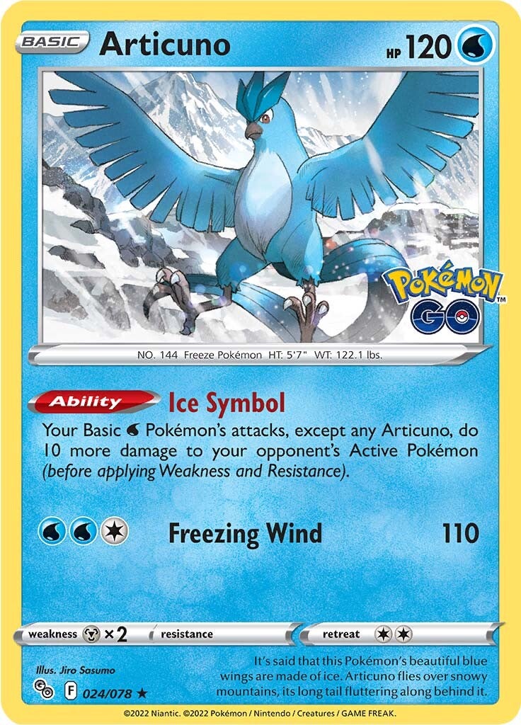 Articuno (024/078) [Pokémon GO] | Mega City Incorporated