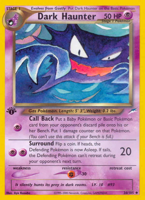 Dark Haunter (36/105) [Neo Destiny 1st Edition] | Mega City Incorporated