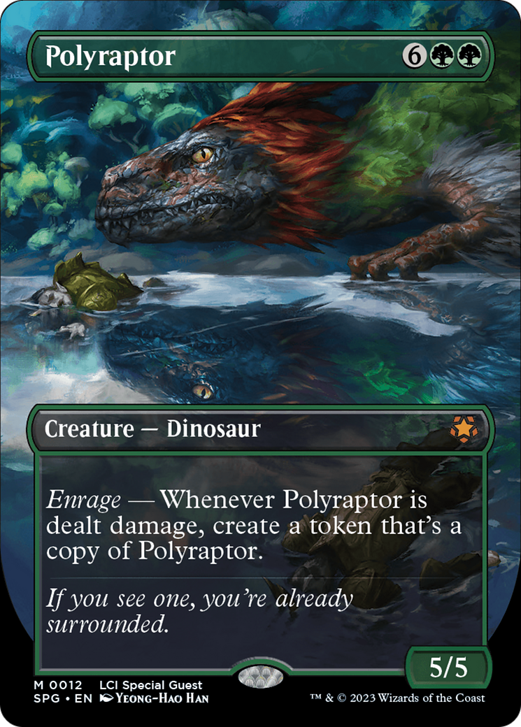 Polyraptor (Borderless) [The Lost Caverns of Ixalan Special Guests] | Mega City Incorporated