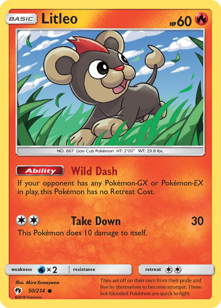 Litleo (50/214) [Sun & Moon: Lost Thunder] | Mega City Incorporated