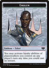 Teferi, Temporal Archmage Emblem // Zombie (011/036) Double-sided Token [Commander 2014 Tokens] | Mega City Incorporated