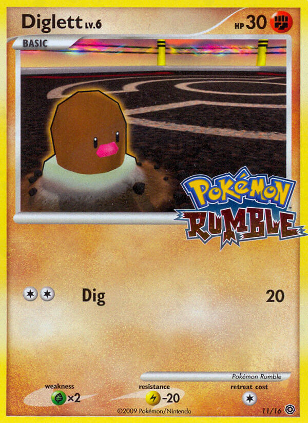 Diglett (11/16) [Pokémon Rumble] | Mega City Incorporated