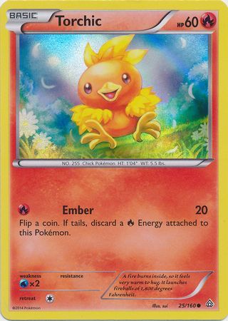 Torchic (25/160) (Sheen Holo) [XY: Primal Clash] | Mega City Incorporated