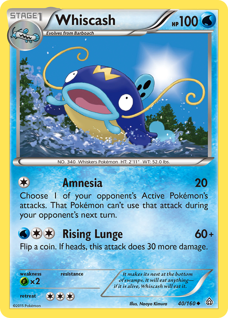 Whiscash (40/160) [XY: Primal Clash] | Mega City Incorporated