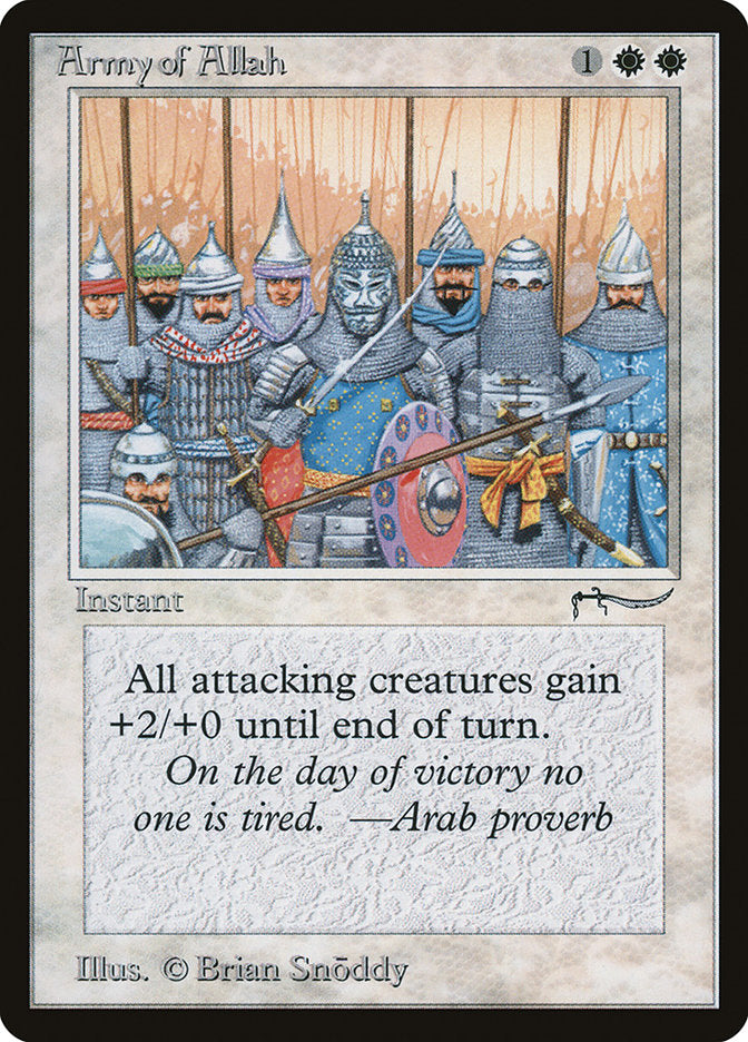 Army of Allah (Dark Mana Cost) [Arabian Nights] | Mega City Incorporated