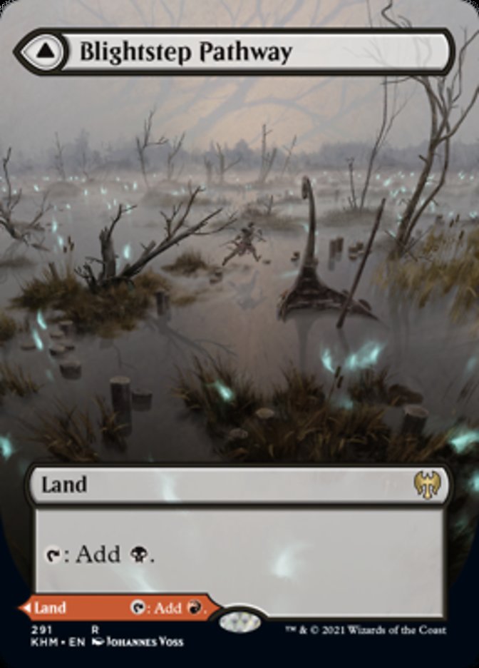 Blightstep Pathway // Searstep Pathway (Borderless Alternate Art) [Kaldheim] | Mega City Incorporated