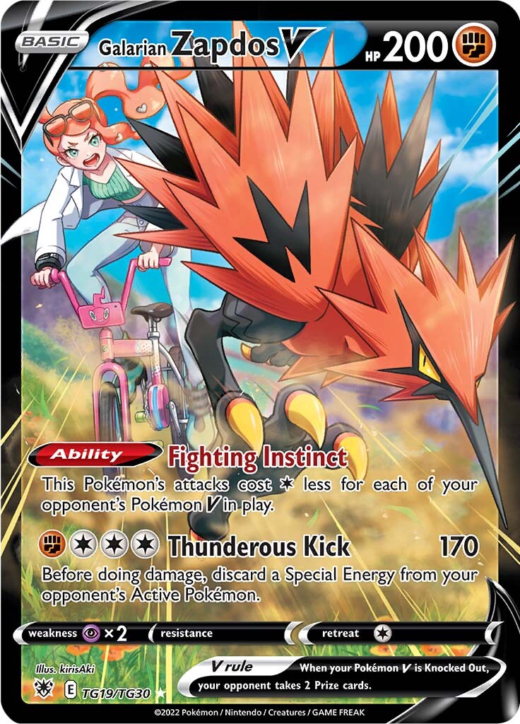Galarian Zapdos V (TG19/TG30) [Sword & Shield: Astral Radiance] | Mega City Incorporated