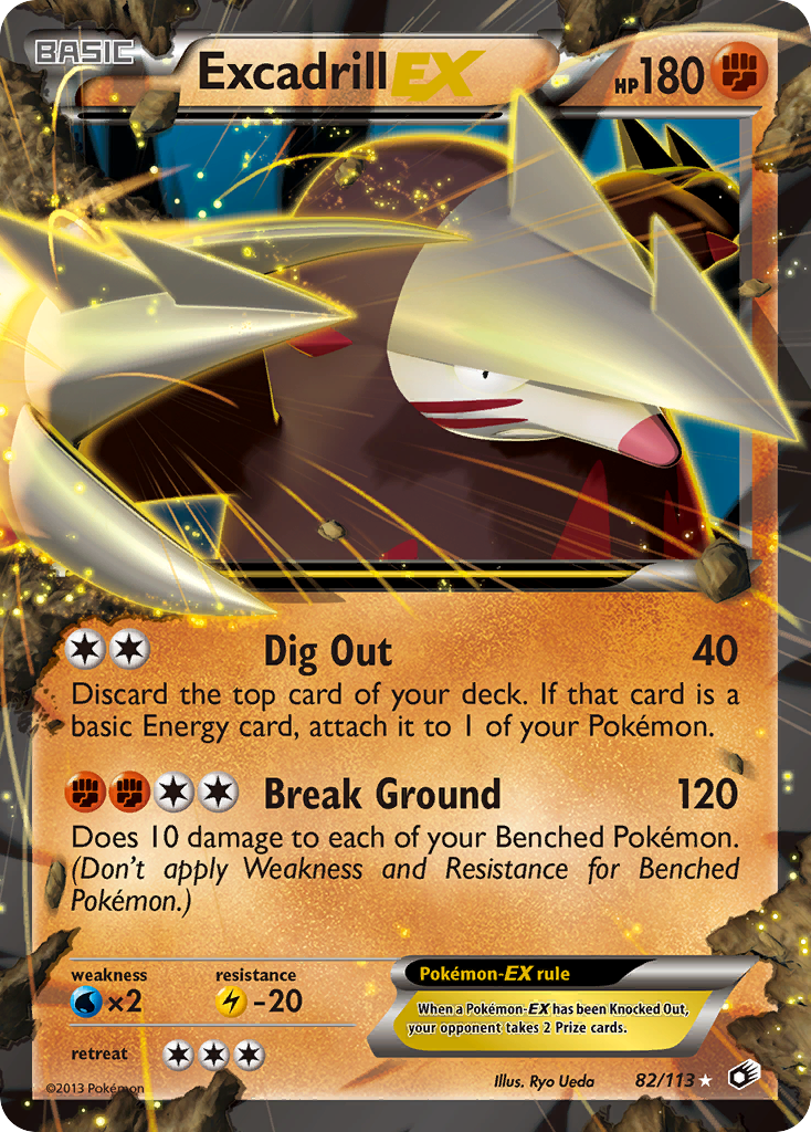 Excadrill EX (82/113) [Black & White: Legendary Treasures] | Mega City Incorporated