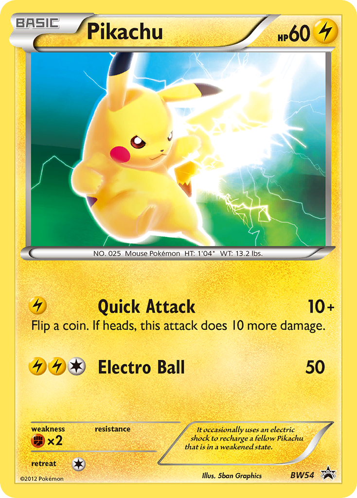 Pikachu (BW54) [Black & White: Black Star Promos] | Mega City Incorporated